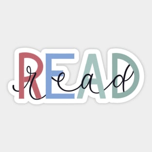 Read - Chalkboard and Script Sticker